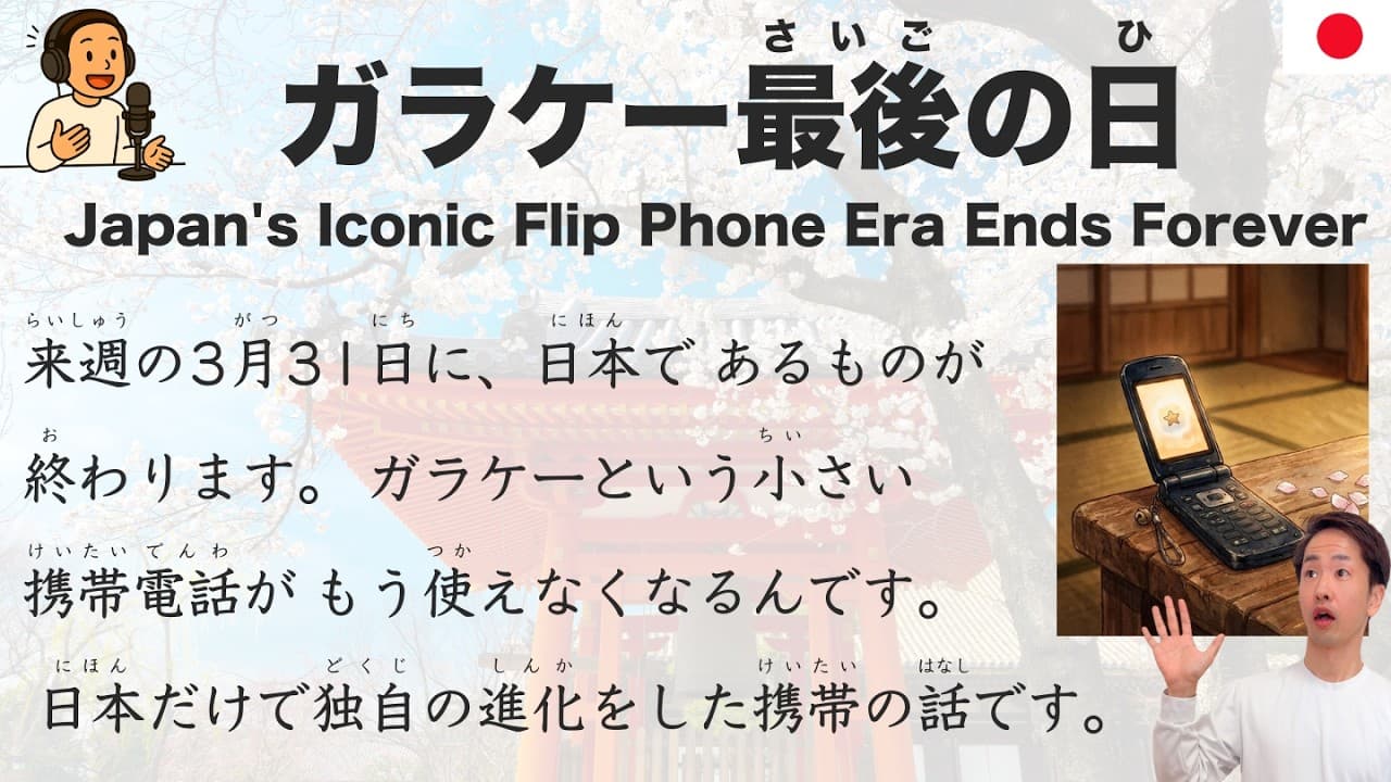 【Japanese Podcast】The Rise and Fall of Japan's Flip Phone
